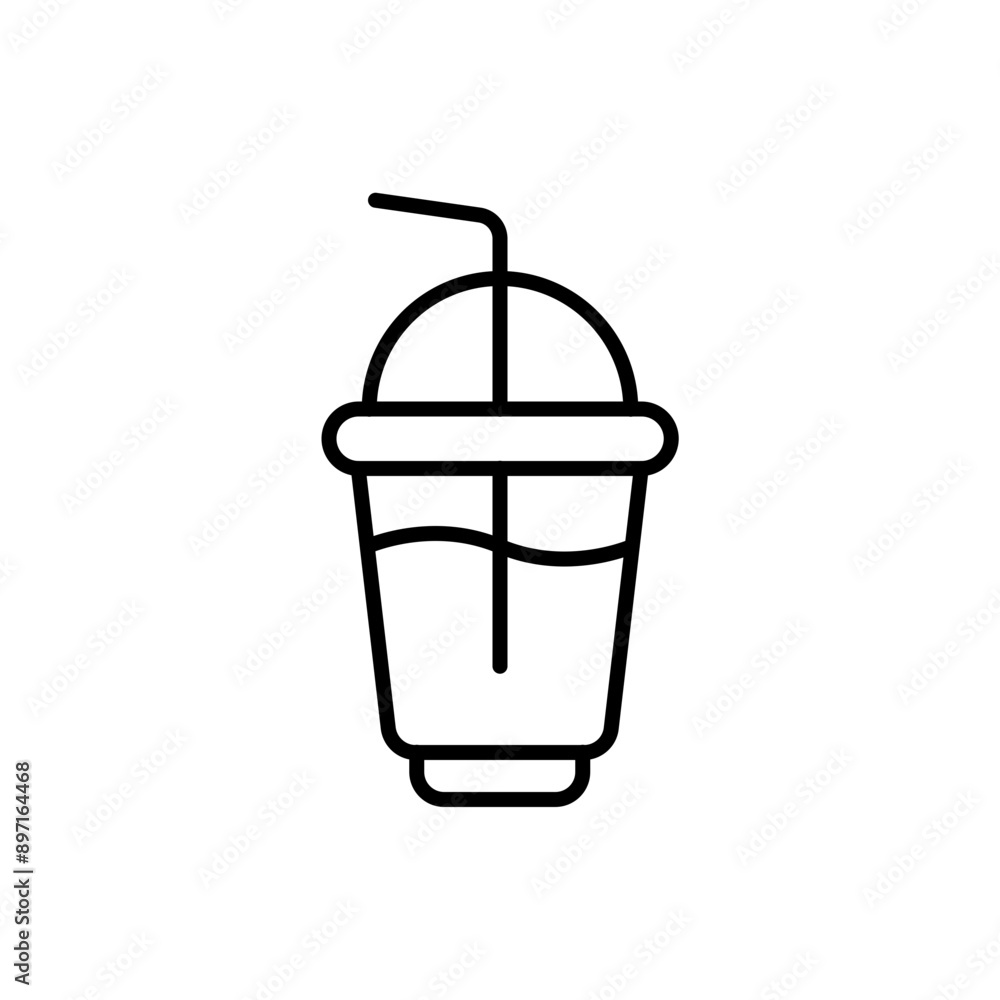 Soft drink outline icons, minimalist vector illustration ,simple transparent graphic element .Isolated on white background Soft drink outline icons, minimalist vector illustration ,simple transparent graphic element .Isolated on white background