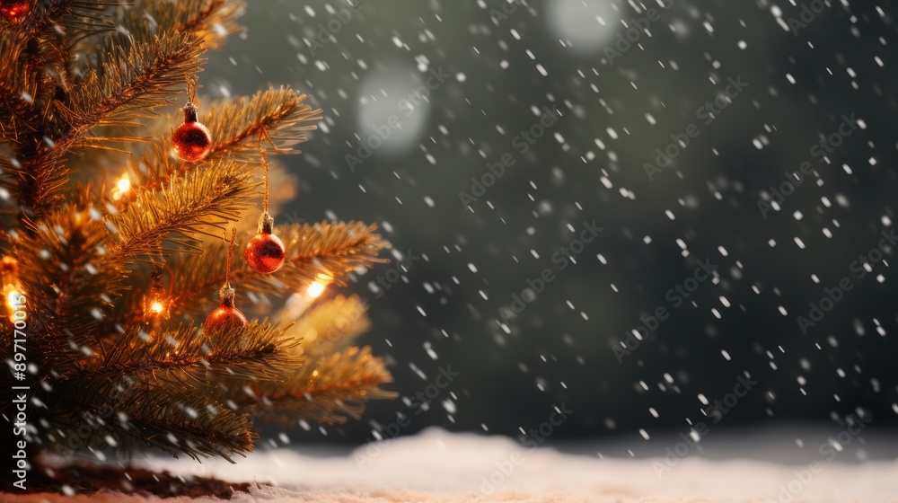 Festive christmas tree backdrop for holiday season celebration and winter festivities Festive christmas tree backdrop for holiday season celebration and winter festivities