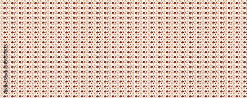 A unique seamless floral and leaf pattern design