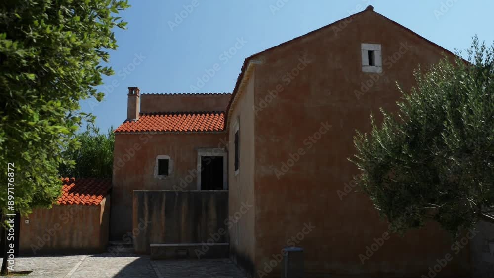 old stone building in Nin, Croatia old stone building in Nin, Croatia