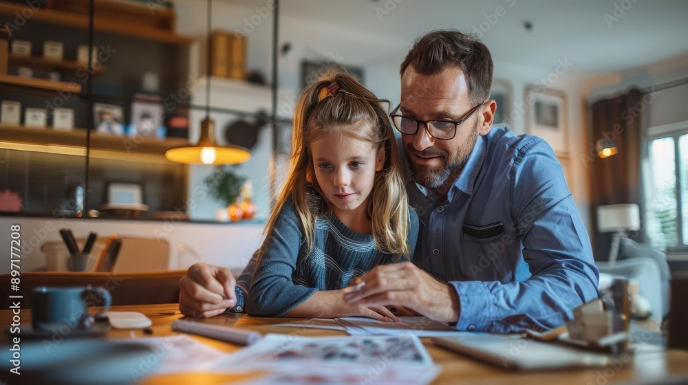 Financial advisor helping family with financial planning Financial advisor helping family with financial planning