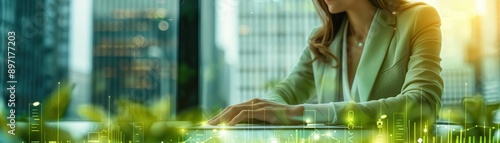 Executive promoting sustainable business model strategies