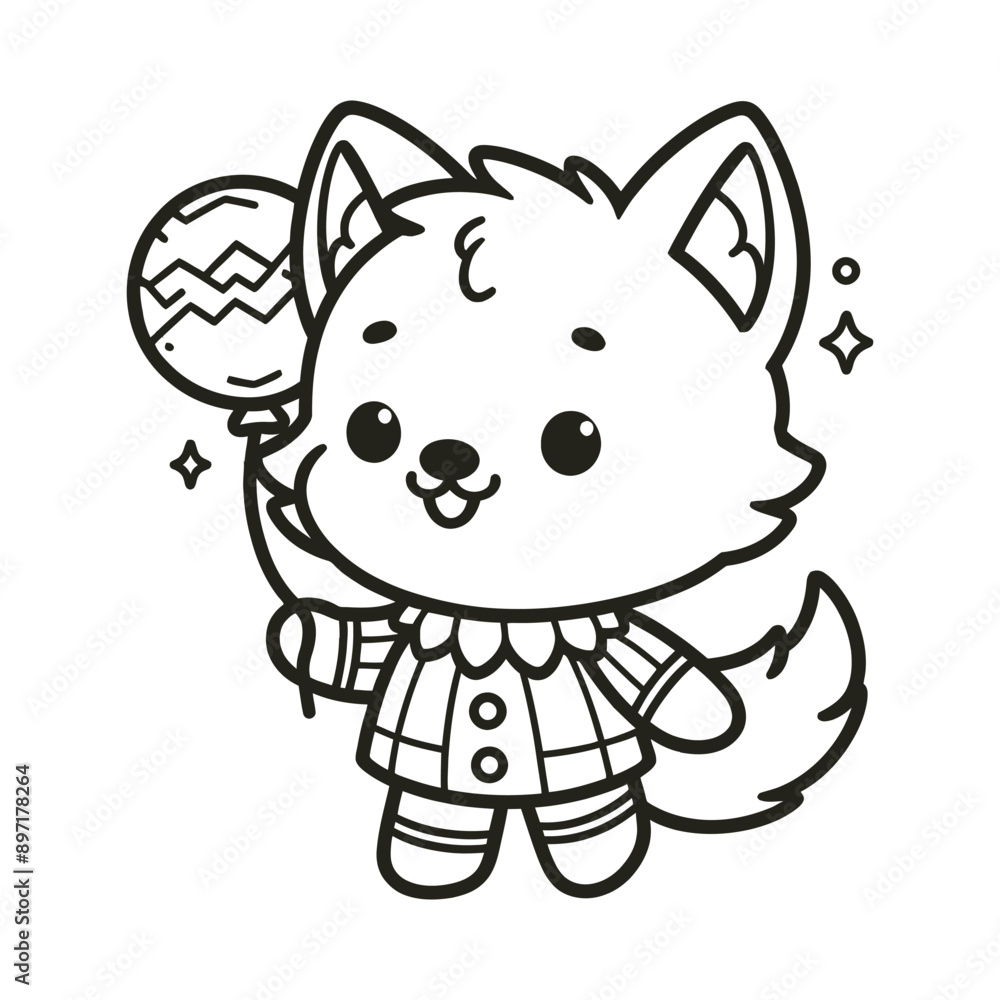 Cute Baby Wolf Vector Art, Adorable Wolf Pup Illustration, Kawaii Wolf Cub Vector Cute Baby Wolf Vector Art, Adorable Wolf Pup Illustration, Kawaii Wolf Cub Vector