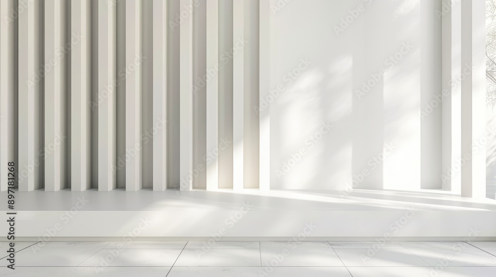Design Images on White Wall with Architectural Background and Copy Space Design Images on White Wall with Architectural Background and Copy Space