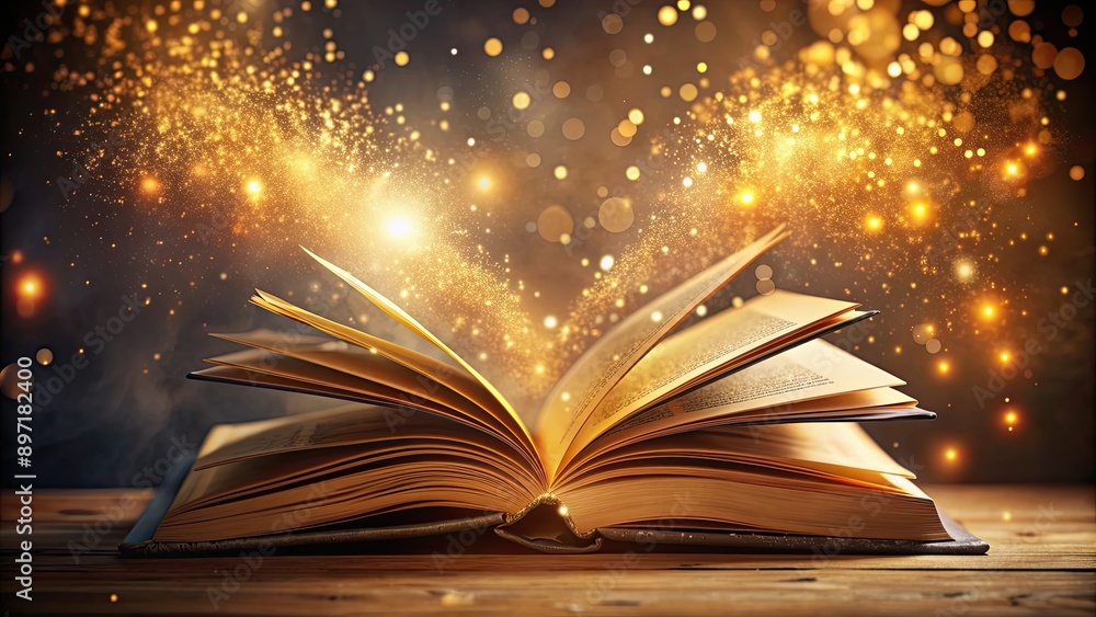 Open books with pages turning Open books with pages turning