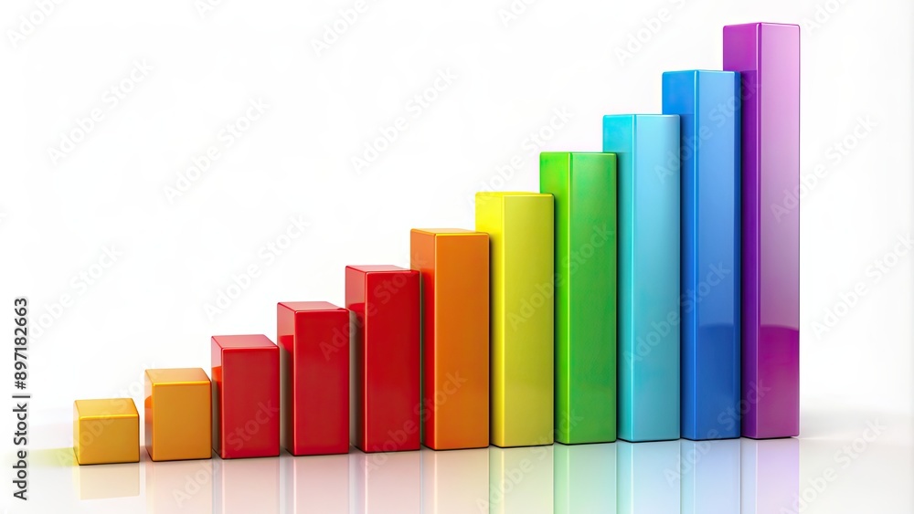 Colorful and fun bar chart of success , Data visualization, Growth, Achievement, Progress, Chart, Bar graph, Success, Business Colorful and fun bar chart of success , Data visualization, Growth, Achievement, Progress, Chart, Bar graph, Success, Business