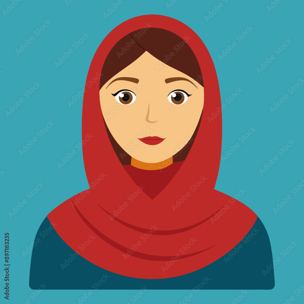 beautyful arabic woman vector illustration beautyful arabic woman vector illustration