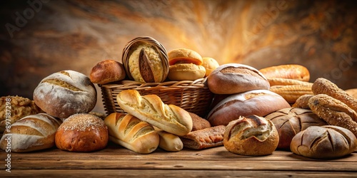 Bread collection on background, bread, collection,background, isolated, various, assortment, bakery, food, baked goods