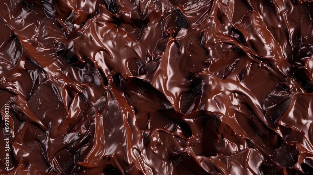 Close up of melted rich chocolate in a fondue set, ready for dipping and enjoying delicious candy or other treats. Close up of melted rich chocolate in a fondue set, ready for dipping and enjoying delicious candy or other treats.