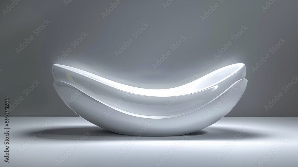 Luxurious and elegant, a modern white bathtub in a sleek grey bathroom with minimalist design for a spa like experience Luxurious and elegant, a modern white bathtub in a sleek grey bathroom with minimalist design for a spa like experience