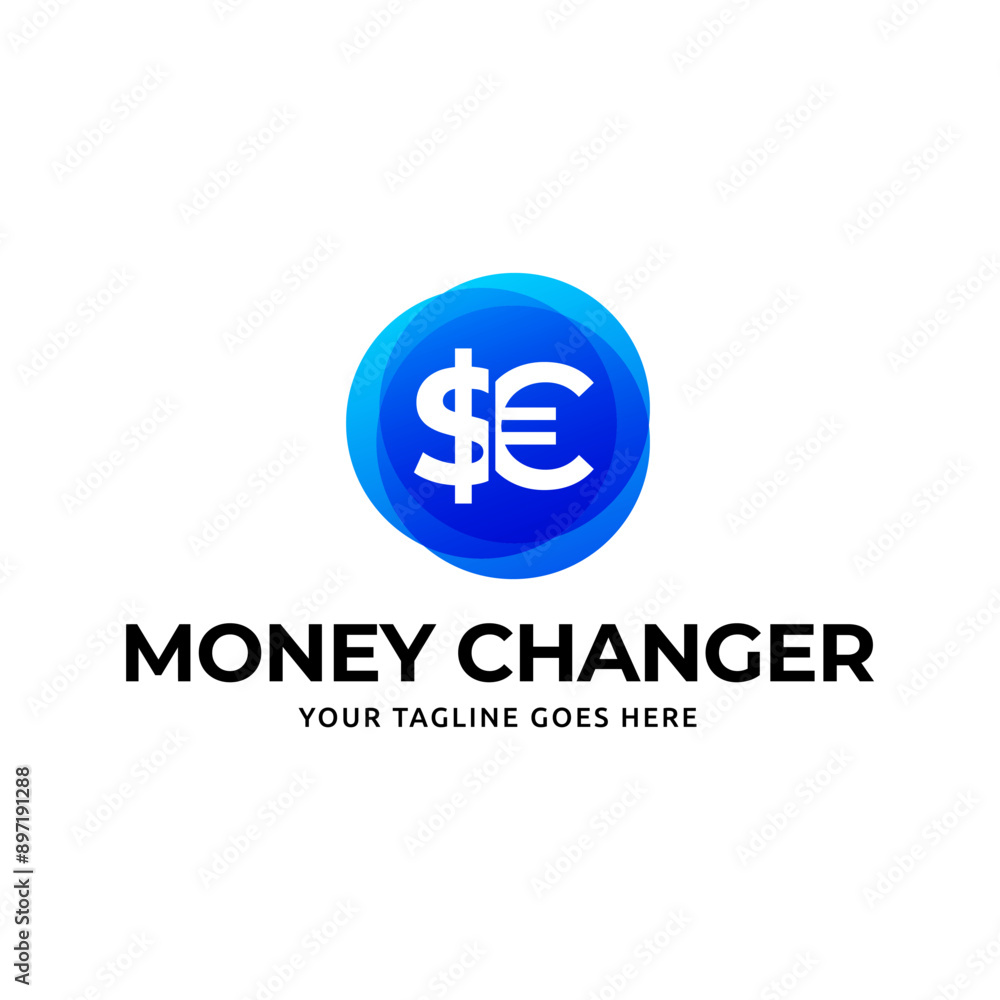 Money Changer Logo Template Design Vector Money Changer Logo Template Design Vector