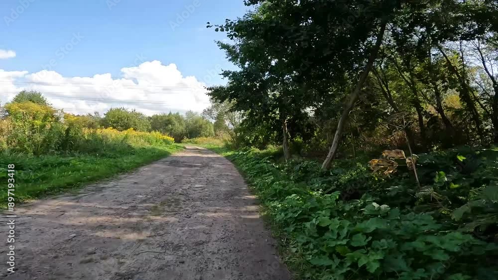 Gravel bicycle ride on the summer season Gravel bicycle ride on the summer season