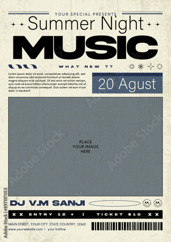 Summer Music Night Flyer