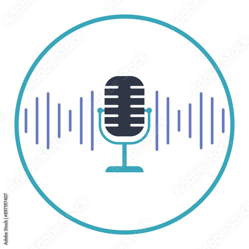 Set of podcasting elements, icons. Nice collection for Podcast Day, Radio Day or any more purposes. Vector illustration.