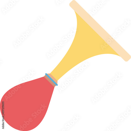 Trumpet vector icon in flat style 