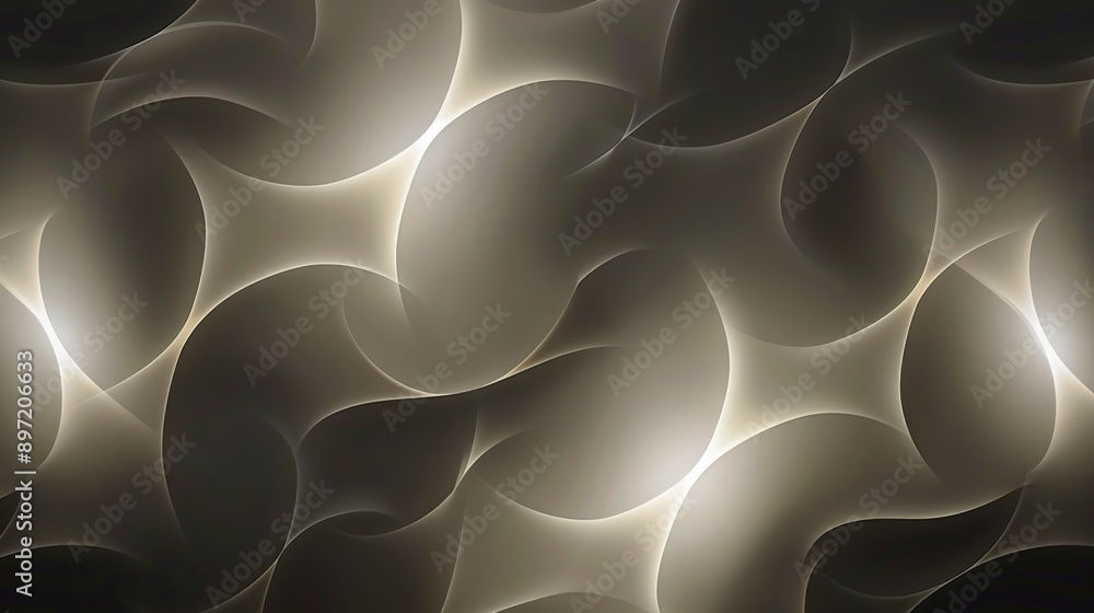 Fototapeta premium Captivating abstract background with mesmerizing repeating pattern and stunning light effects. Modern and elegant style. Bright and futuristic elements