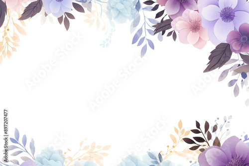Abstract Watercolor Lavender Fields Forever Seamless Watercolor Blue Hydrangea Bliss
