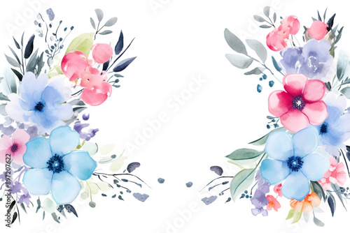 Botanical Watercolor Sunflower Symphony Chic Watercolor Calla Lily Canopy