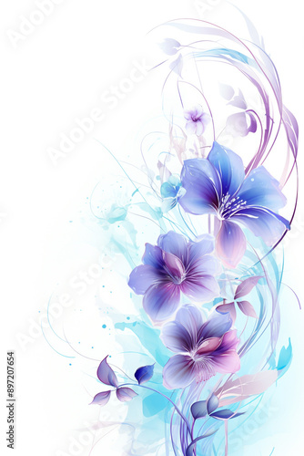 Seamless Watercolor Magnolia Majesty Watercolor Thistle Temptation