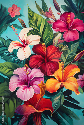 Seamless Watercolor Blue Hydrangea Bliss Dreamy Watercolor Orchid Oasis