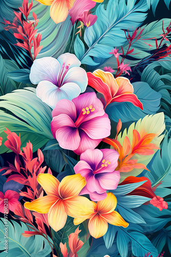 Chic Watercolor Calla Lily Canopy Radiant Watercolor Tulip Trails