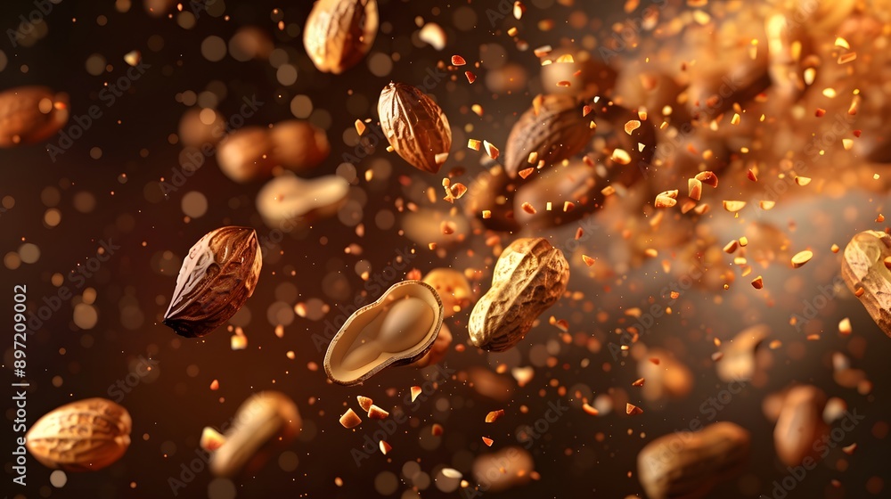 Flying Tasty and nutritious Peanuts Flying Tasty and nutritious Peanuts