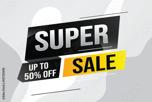 super sale poster banner graphic design icon logo sign symbol social media website coupon

