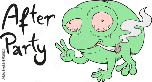Design of funny after party draw