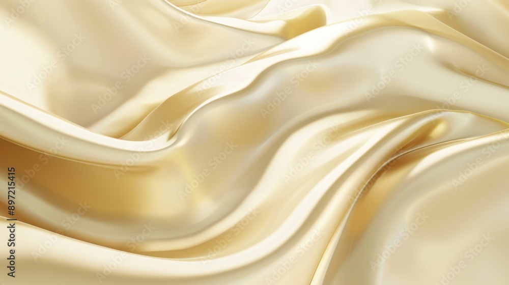 Fototapeta premium Abstract Golden Silk Drape