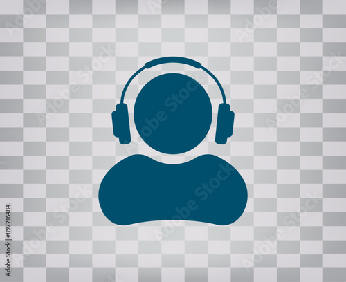 Vector icon on gray background with gradient