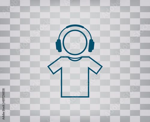 Vector icon on gray background with gradient