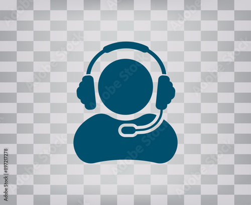 Vector icon on gray background with gradient