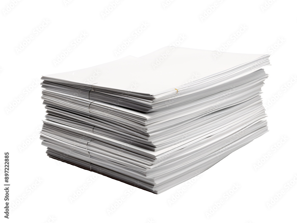 a stack of white papers a stack of white papers