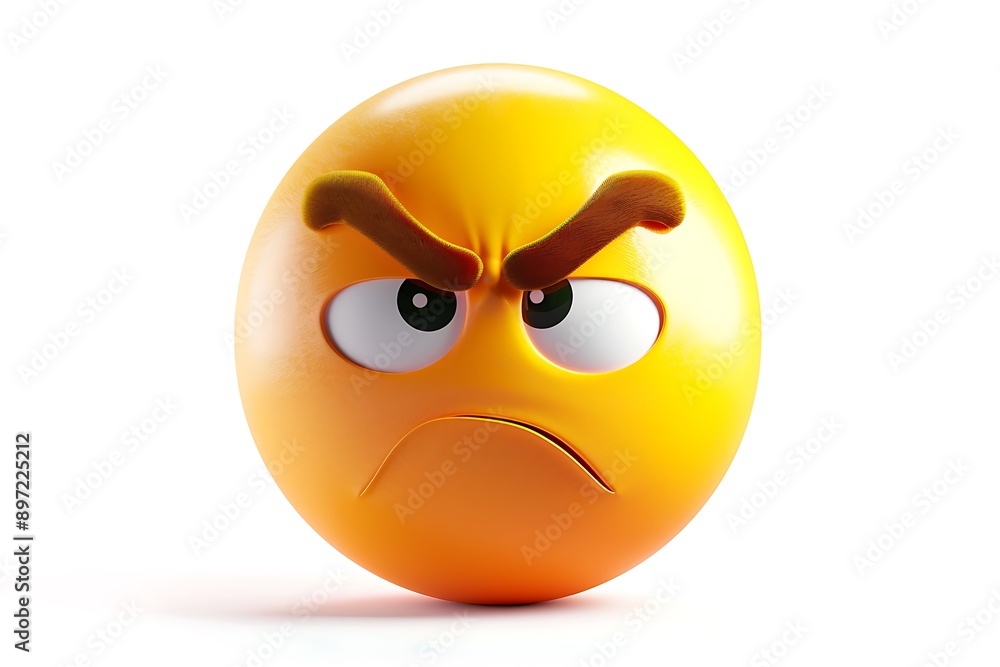 emoji icon of a face with a raised eyebrow showing a questioning expression in bright yellow set against a white background The rendering is highly realistic emoji icon of a face with a raised eyebrow showing a questioning expression in bright yellow set against a white background The rendering is highly realistic