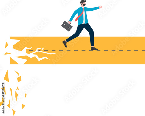 Forward arrow crashes, business concept, wb and articles design,vector

