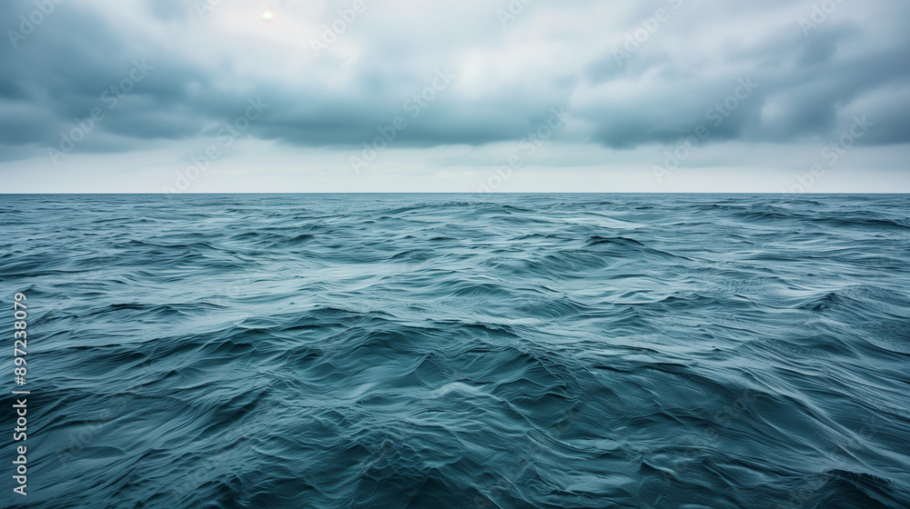 Fototapeta premium sea and sky, clouds over the sea, vast ocean, 