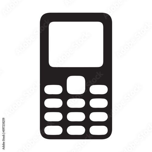 Handset button phone icon