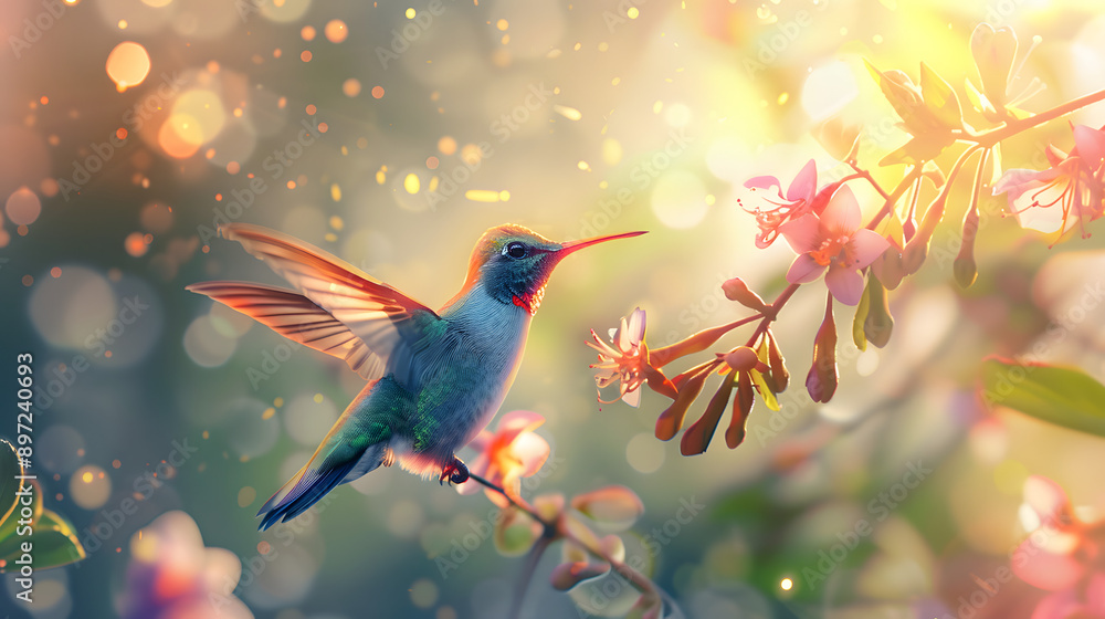 hummingbird and flower hummingbird and flower