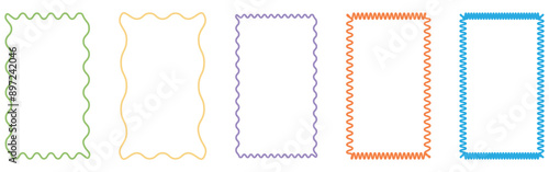 Color squiggle frames set