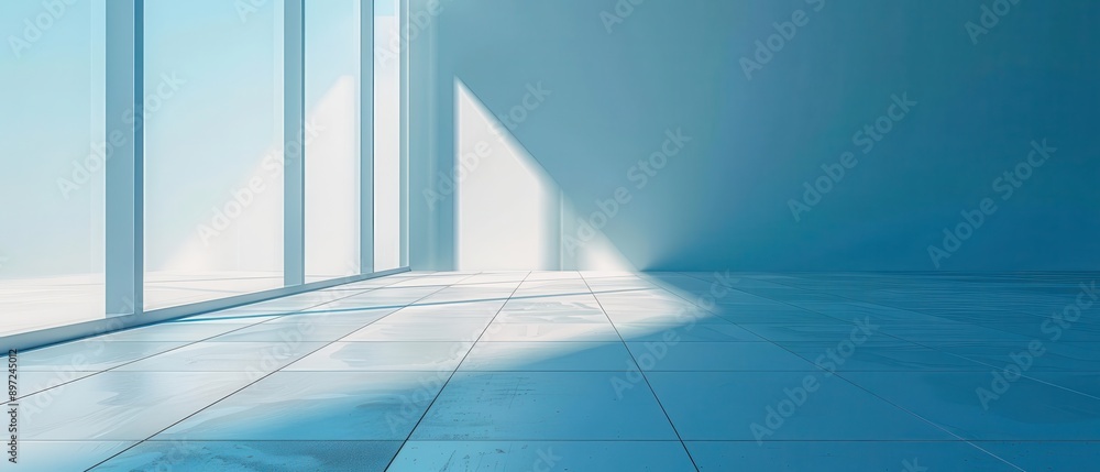 Obraz premium Abstract blue vector backdrop with smooth light texture for digital business concept