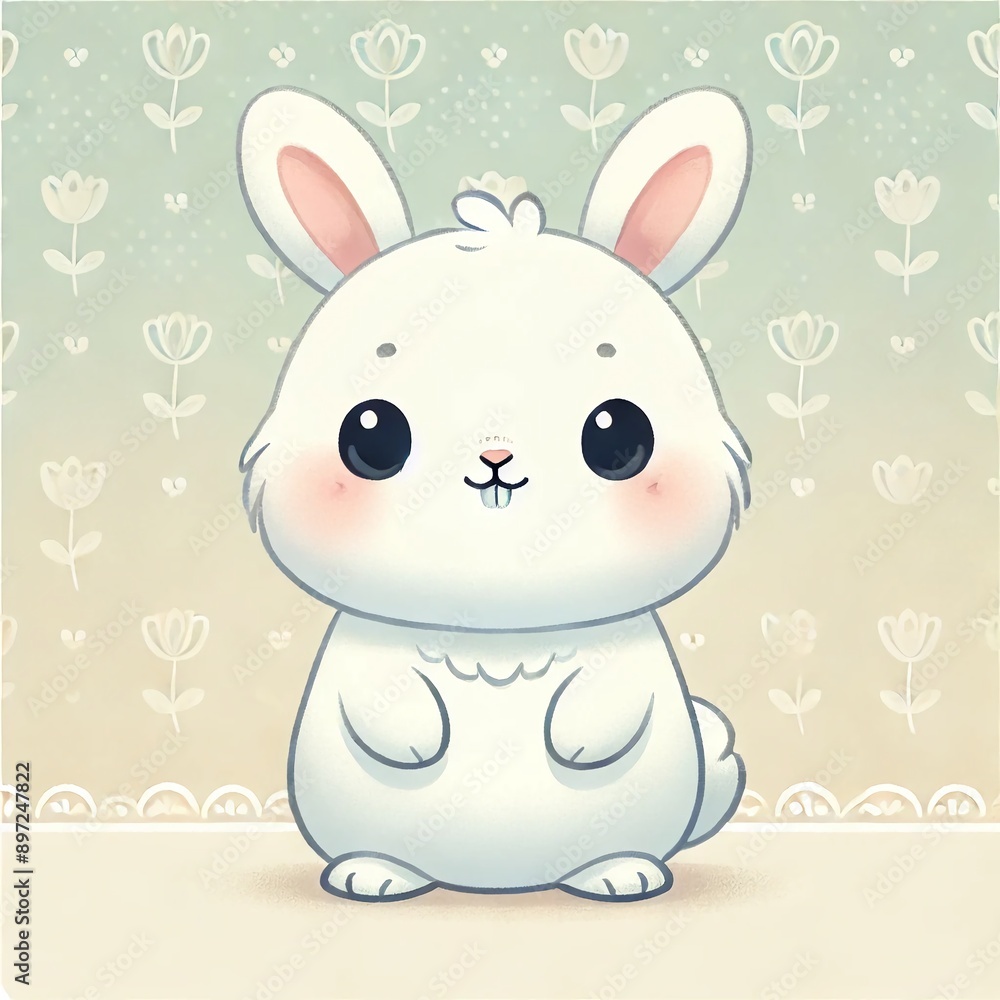 Obraz premium easter bunny with a sign