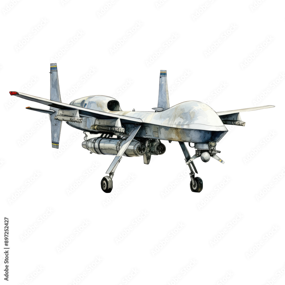 Military Drone UAV Clipart Illustration Military Drone UAV Clipart Illustration