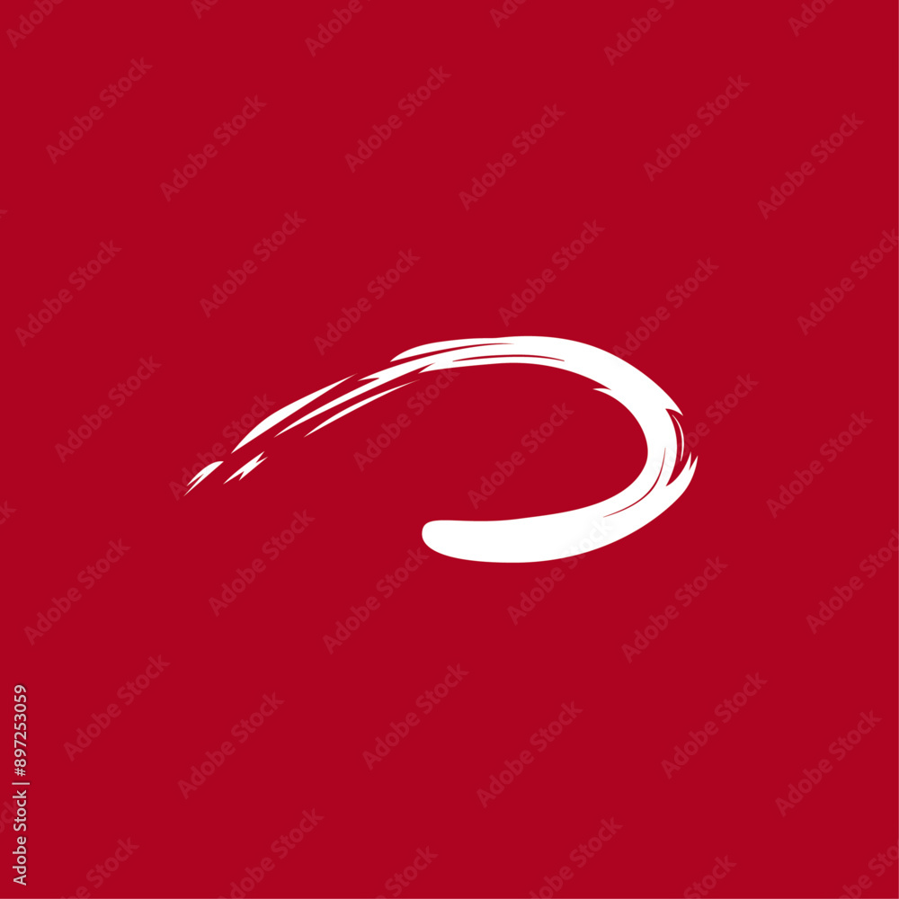 Fototapeta premium Swoosh logo flat vector design