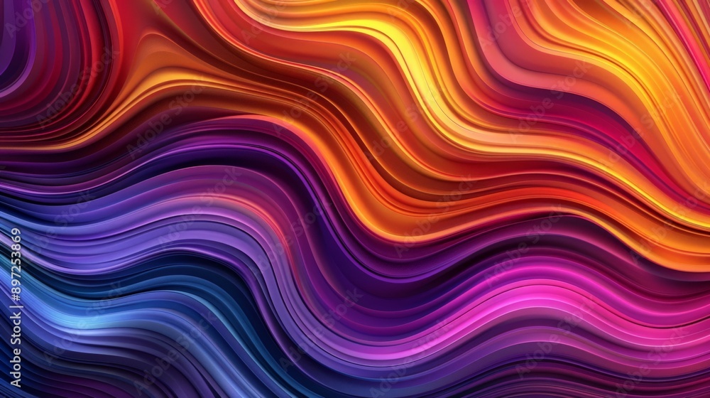 Wavy stripes abstract background with smooth color transition evoking motion Wavy stripes abstract background with smooth color transition evoking motion