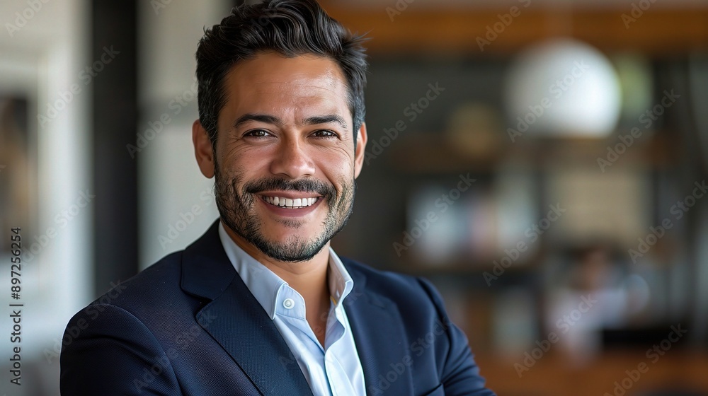 Smile, confident and portrait of businessman in office with positive attitude for legal career. Happy, pride and professional male attorney from Colombia with corporate law company in workplace. Smile, confident and portrait of businessman in office with positive attitude for legal career. Happy, pride and professional male attorney from Colombia with corporate law company in workplace.