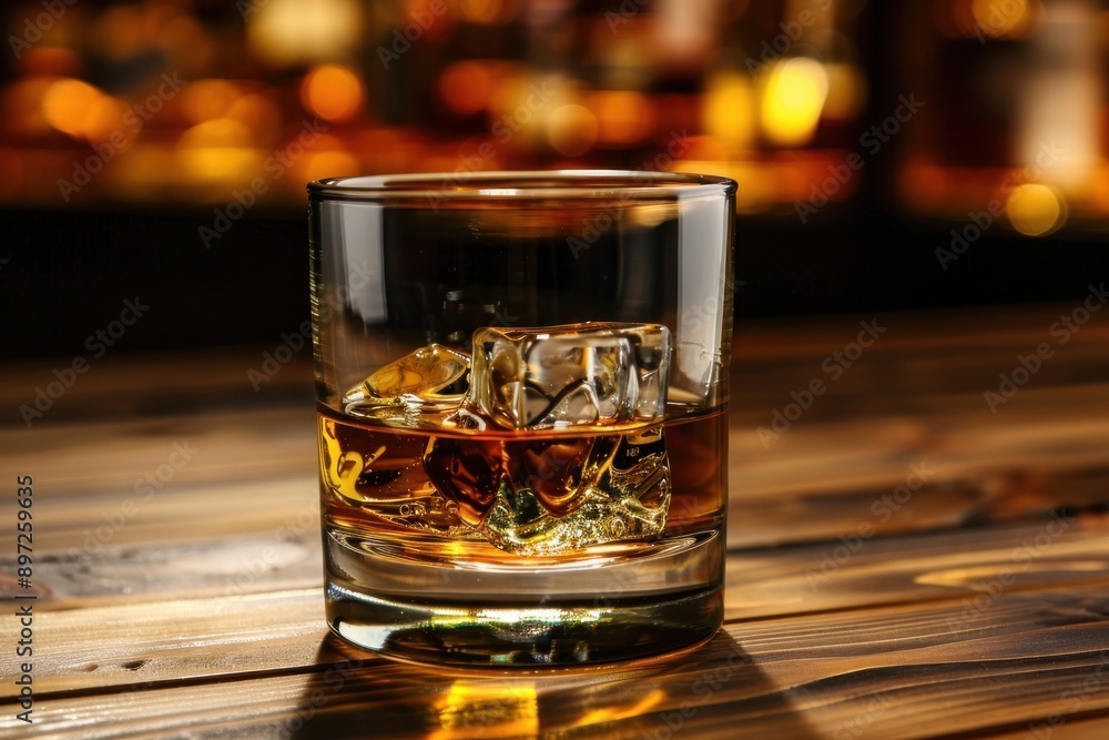 glass of whisky on the rocks glass of whisky on the rocks