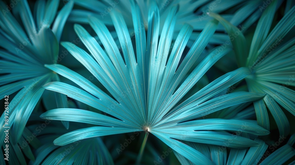 Fototapeta premium Captivating Turquoise Foliage: Nature's Vibrant Display