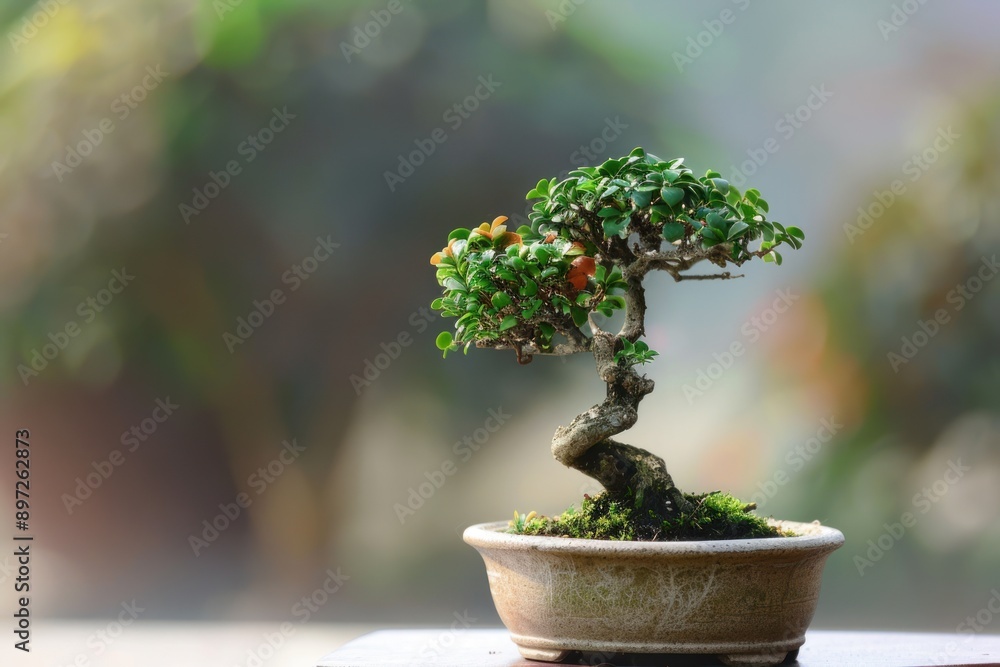 japanese bonsai miniature tree on pot japanese bonsai miniature tree on pot