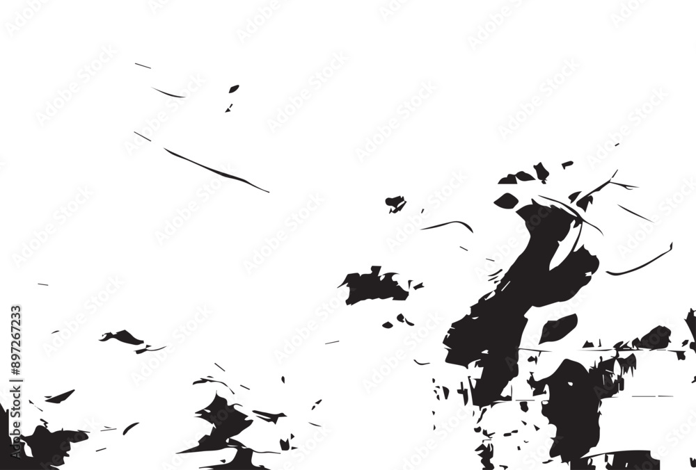 Obraz premium Abstract painting grunge texture. Semi- abstract image of landscape background. Modern art.