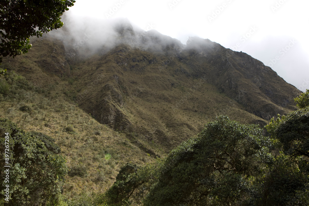 Peru mountain landscape on a cloudy autumn day Peru mountain landscape on a cloudy autumn day